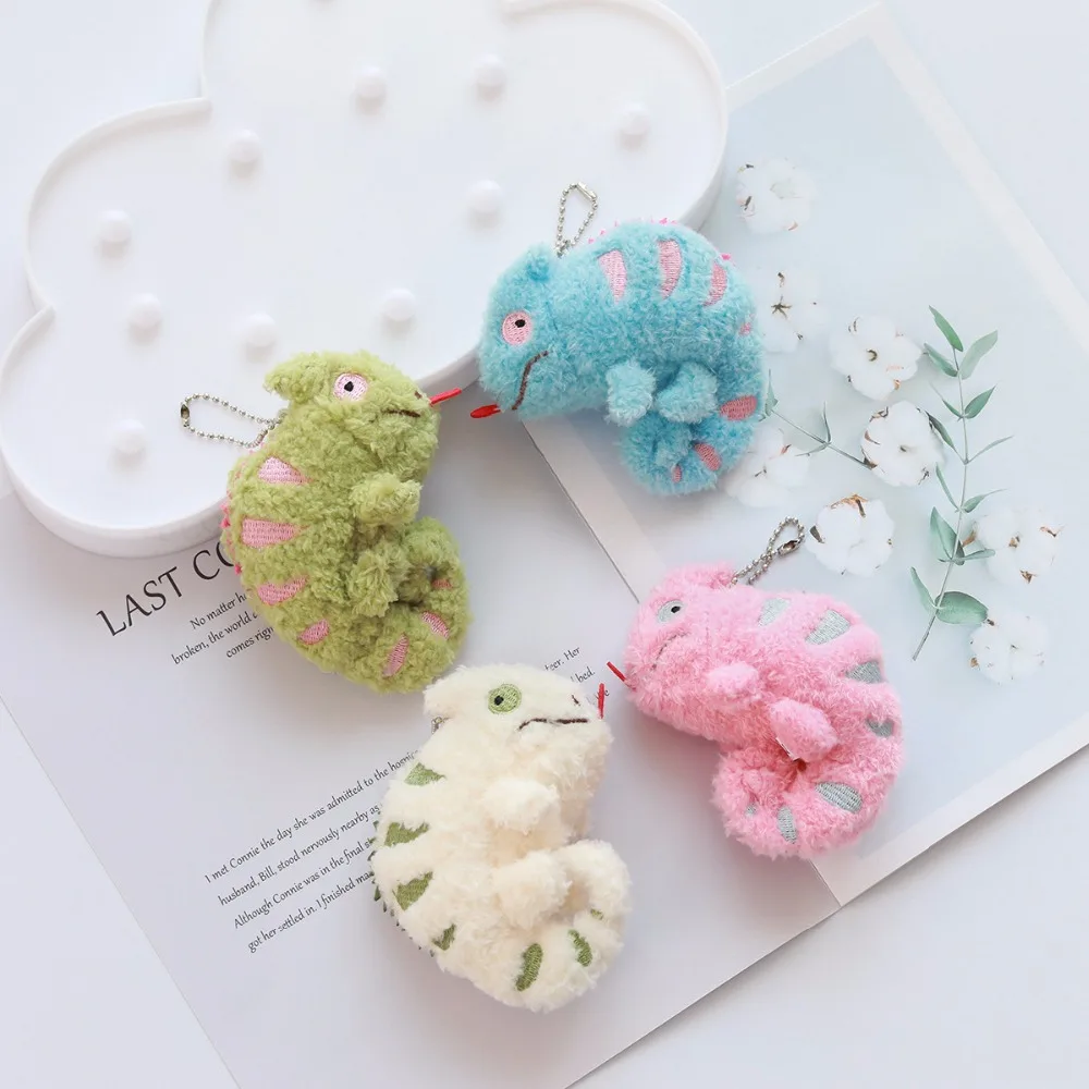 12 см забавная маленькая плюшевая игрушка в виде ласертида kawaii lacertid key chian кукла
