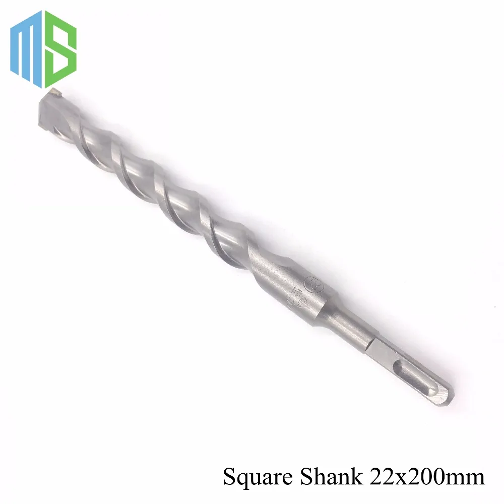 22x200mm Solid alloy Tip SDS Plus Square Shank Rotary Hammer Drill Bits