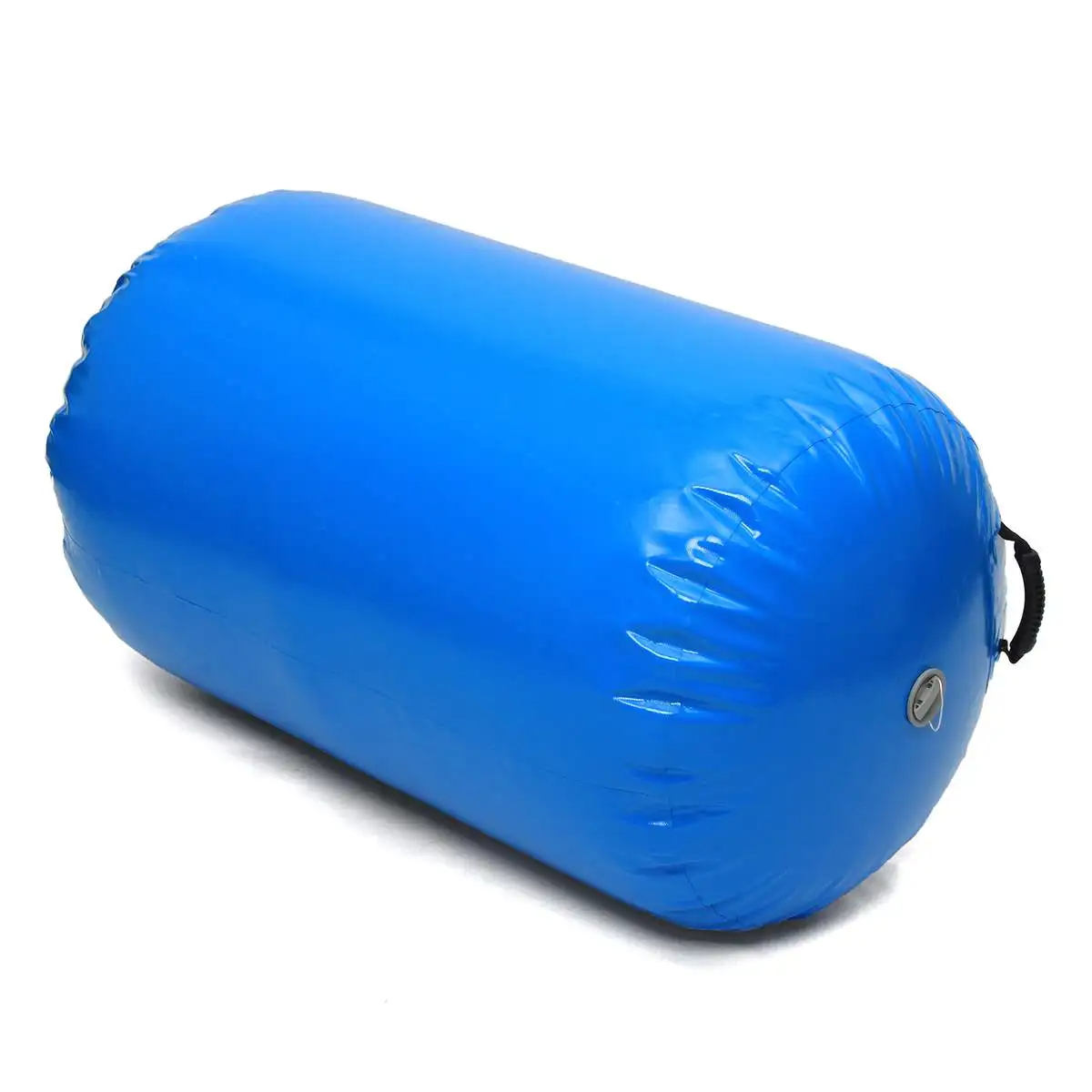 85x100 см надувной гимнастический воздушный коврик напольный домашний гимнастический перевернутый задний круглый столбик - Цвет: Синий