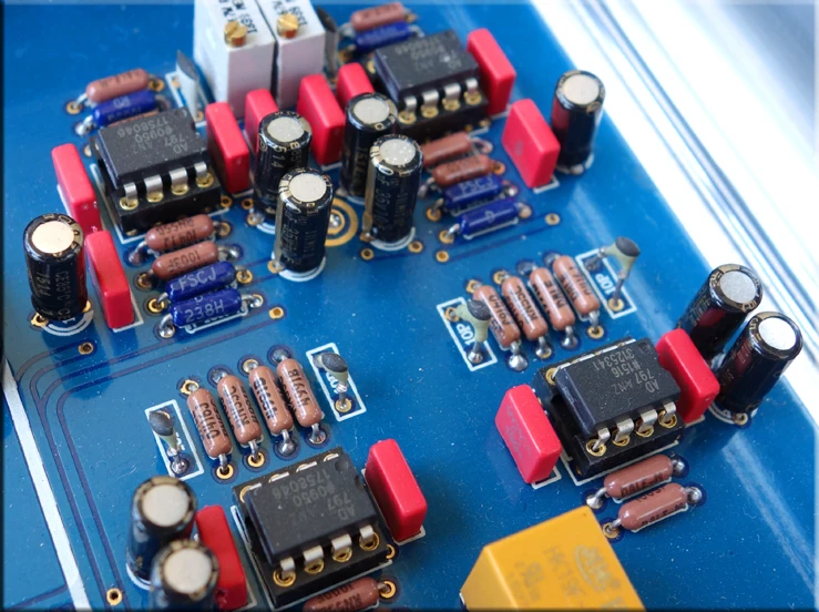 Полностью сбалансированный AD797 предусилитель база на MBL6010D цепи RCA/XLR вход и выход