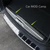 Plaque de protection intérieure pour pare-chocs arrière, pour Peugeot 5008 GT 2017 2022, accessoire de style pour le véhicule, en acier inoxydable revêtement d'habillage ► Photo 1/6