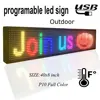 Tablero de mensajes con pantalla led RGB P10/pantalla LED a todo color al aire libre/programa USB para ordenador para señales led ► Foto 1/6