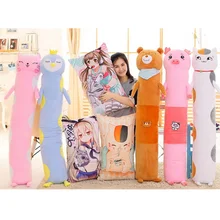 Fancytrader Cute Soft Anime Animals Plush Pillows Big Stuffed Cat Bear Penguin Pig Toys for Children and Adult