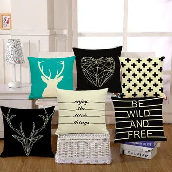 

Free shipping linen cushion for sofa, pillow for sofa (not including filling) 40X40cm, 45x45cm,50X50cm, 60X60cm