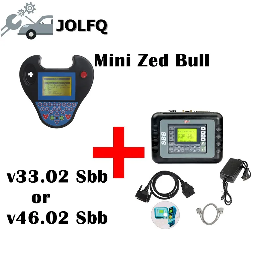Супер функция Silca V46.02 + Мини Zedbull Auto программатор ключей SBB V33.02 Zed Bull OBDII транспондер