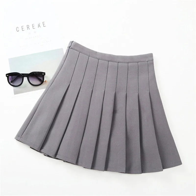 Girls Pleated Skirt Solid Princess Party Pleated School Skirts High Quality Soft Plaid Skirt Girl Child Petticoat For 3-12 Years Girls Pleated Skirt Solid Princess Party Pleated School Skirts High Quality Soft Plaid Skirt Girl Child Petticoat For 3-12 Years