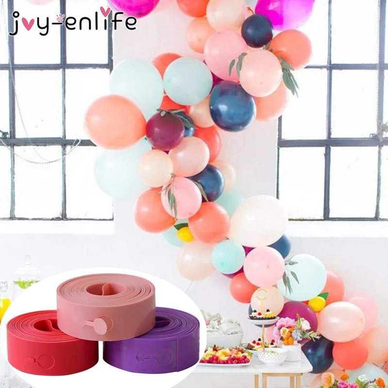 5 м пластиковая красочная Макарон полоска для воздушных шаров 110 отверстия Свадьба День рождения фон с воздушными шарами украшения полоска для воздушных шаров Арка Декор