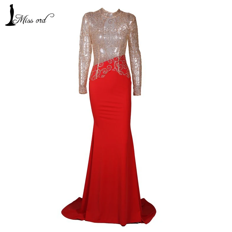  Free Shipping Fashion 2016 Flash sexy halter high-necked long-sleeved  dress FT2537 