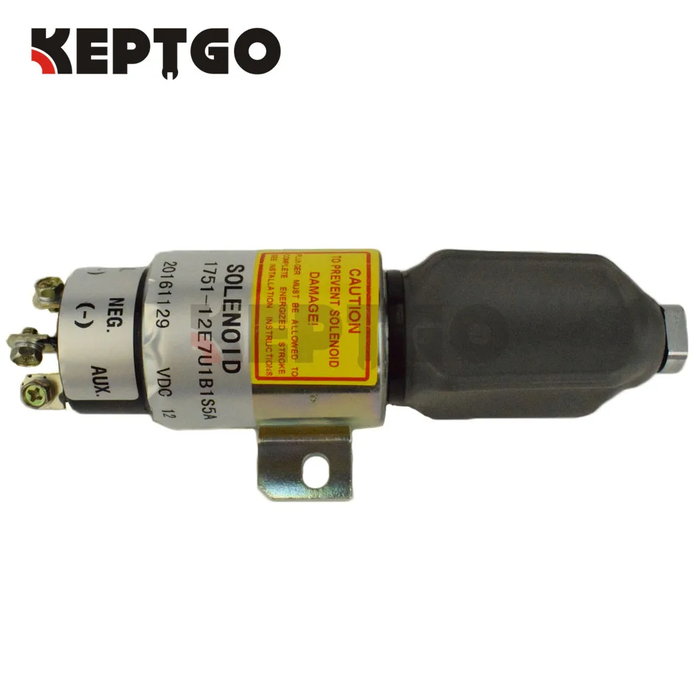 

SA-3933-12 Fuel Shutoff Solenoid 12V For Caterpillar 3064 3066 1751-12E7U1B1S5A SA-3766T-12