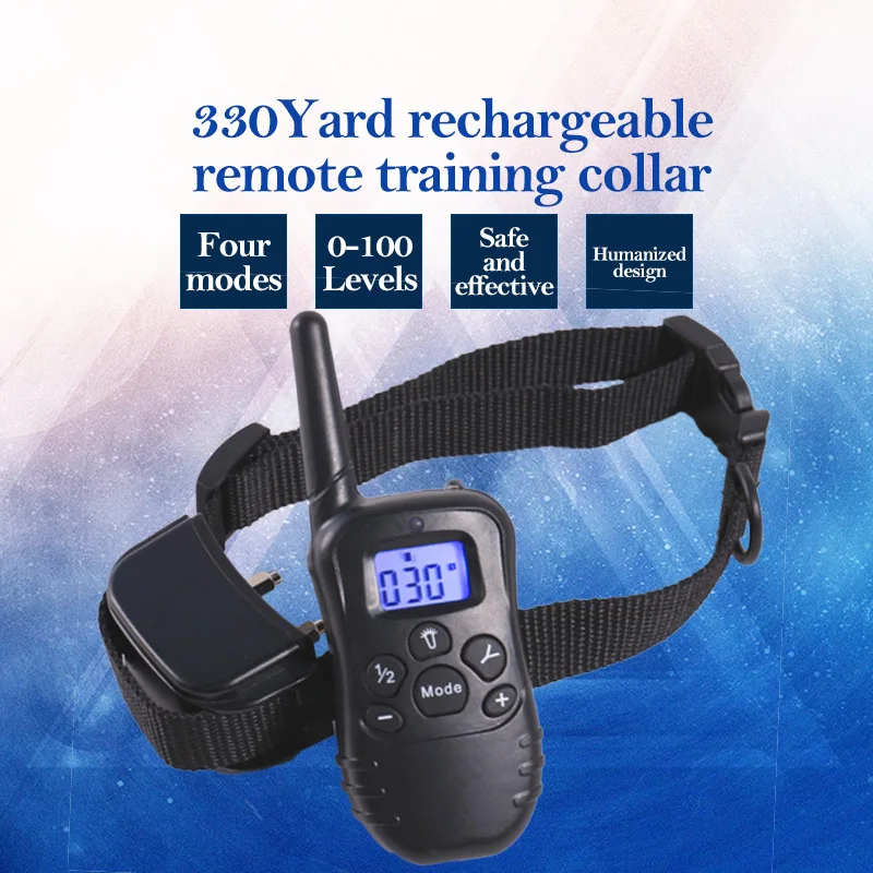 Remote Rechargeable Waterproof Safe Dog Training Collar Electronic Dog