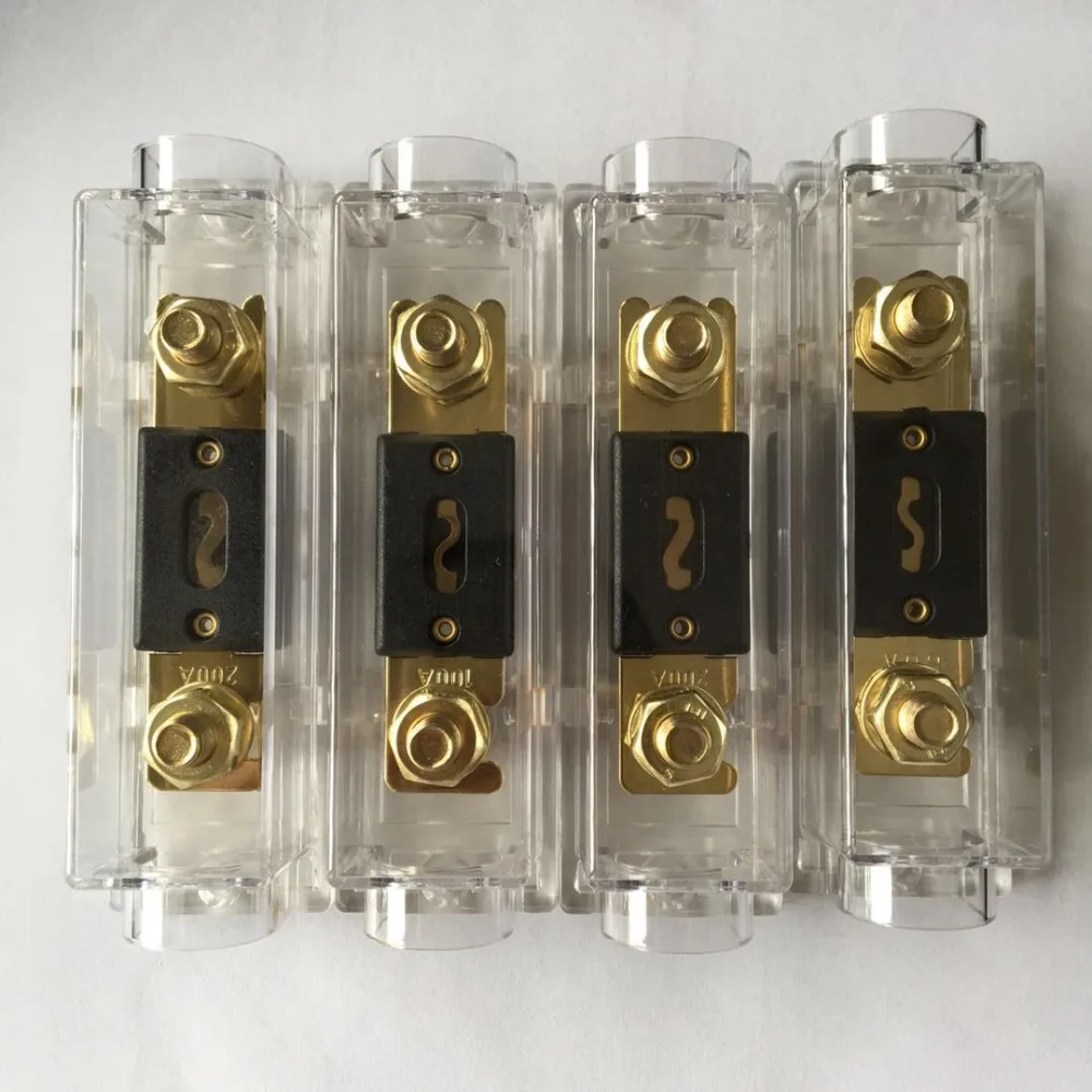 

4PCS/lot Inline 0GA 4GA IN OUT Car Stereo ANL Blade Fuse Holder With ANL Fuse