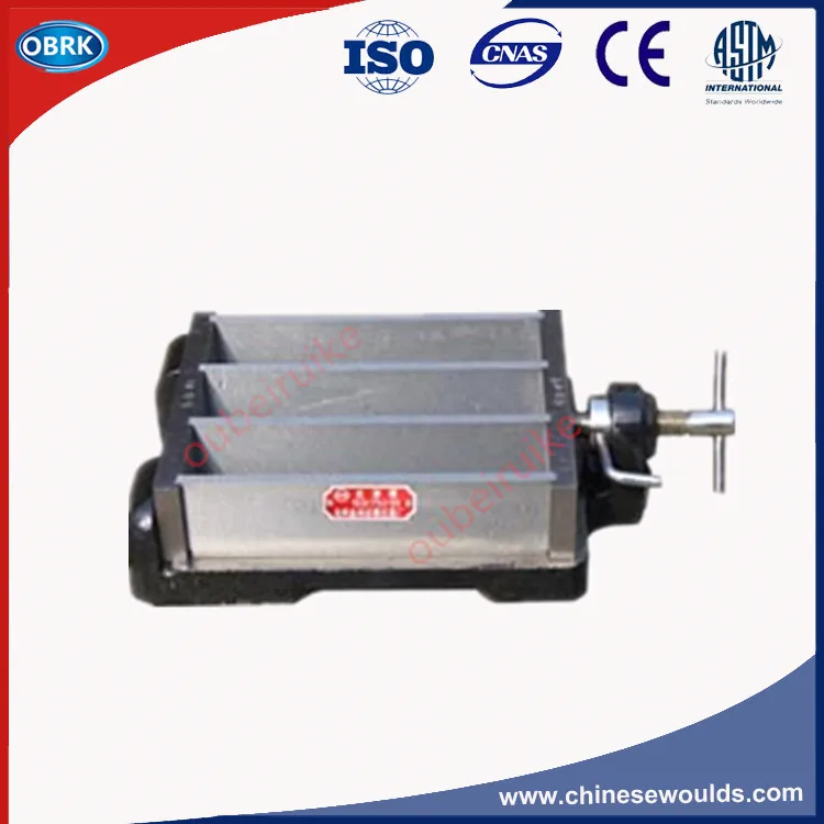 

40*40*160mm Cement Three Gang Steel Mortar Soft Test moulds