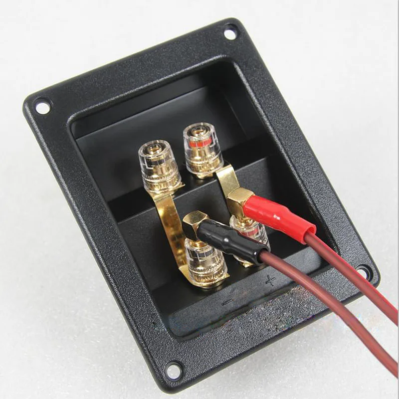 2 шт. аудио кабель Разъем динамик четыре распределительная коробка адаптер