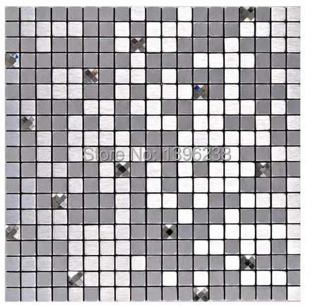 Aluminium-plastic mirror glass mosaic wall tiles,Metal mosaic tiles sticker,Kitchen backsplash home mosaic decoration,LSLCB06
