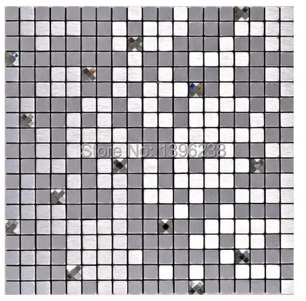 Aluminium-plastic mirror glass mosaic wall tiles Metal sticker Kitchen backsplash home decoration LSLCB06 | Обустройство дома