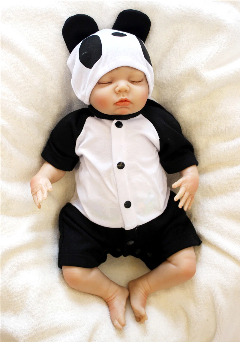 silicone sleeping cute baby doll