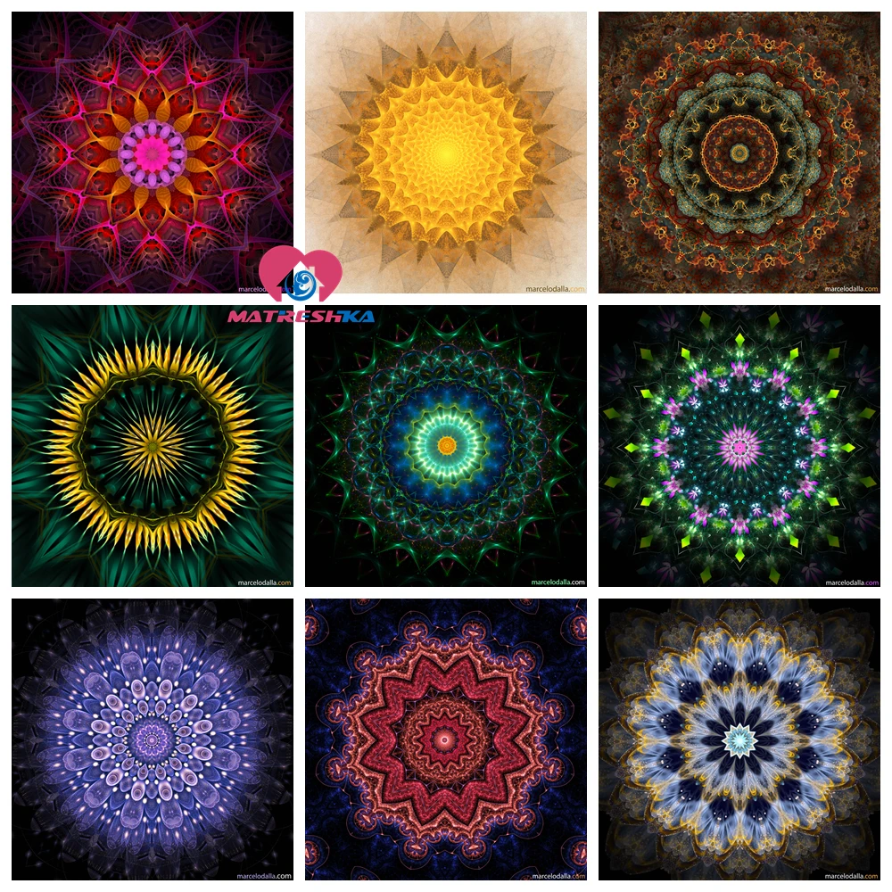 

5D DIY Diamond painting completely cross stitch kits Diamond embroidery flowers Mandala crystal rhinestone Mosaic Accessories