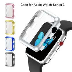 Пластик часы чехол с Экран протектор для Apple Watch Series 3 всего тела к царапинам чехол для Apple watch 38/42 мм