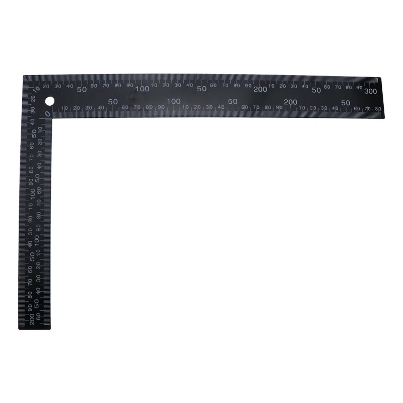 

200 * 300mm Carpenter Metal Double Side Angle L-Shaped Scale Square Angle Ruler Square Measuring Ruler Double-Sided Precision