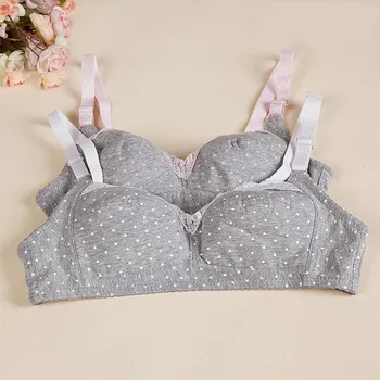 

1208#New cute girl mold thin line of cotton underwear, no rims Seamless breathable lace bra gather Wen shipping