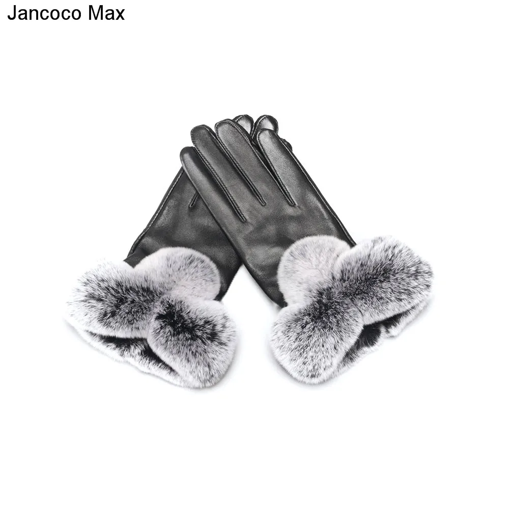 Jancoco Max 2019 перчатки с сенсорным экраном для женщин из натуральной овечьей кожи