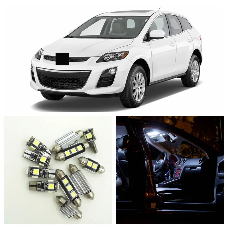 12x White Led Light Interior Package Kit For 2005 2009