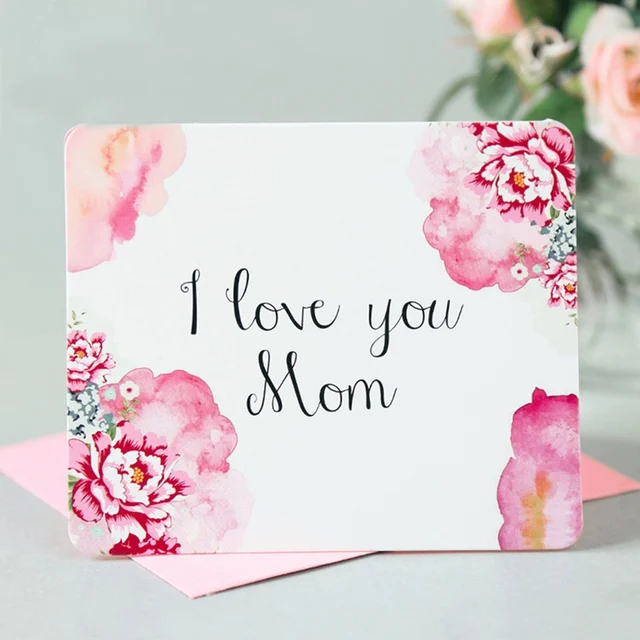 new arrival letters printing mothers day postcards love mom gifts mothers greeting card