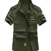 Одежда летние новые рубашки мужские рубашки в стиле кэжуал плюс размер M~ 5XL модная брендовая одежда хлопок печатных однотонные шорты