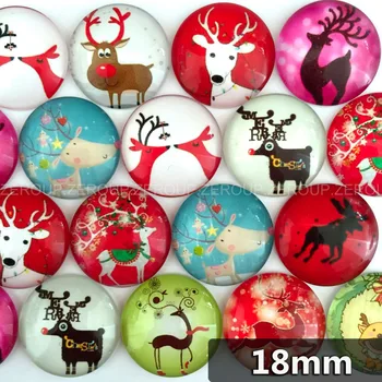 

18mm round photo glass cabochon mixed pattern fit cameo base setting for jewelry flatback 20pcs/lot TP-187
