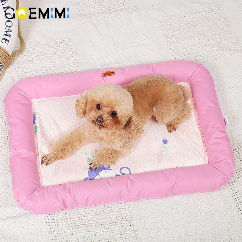 

2018 New Dog Summer Mat Breathable Pet Puppy Soft Bed Cool Floor Mats For Cat Pet High Quality Cushion for Small Dogs