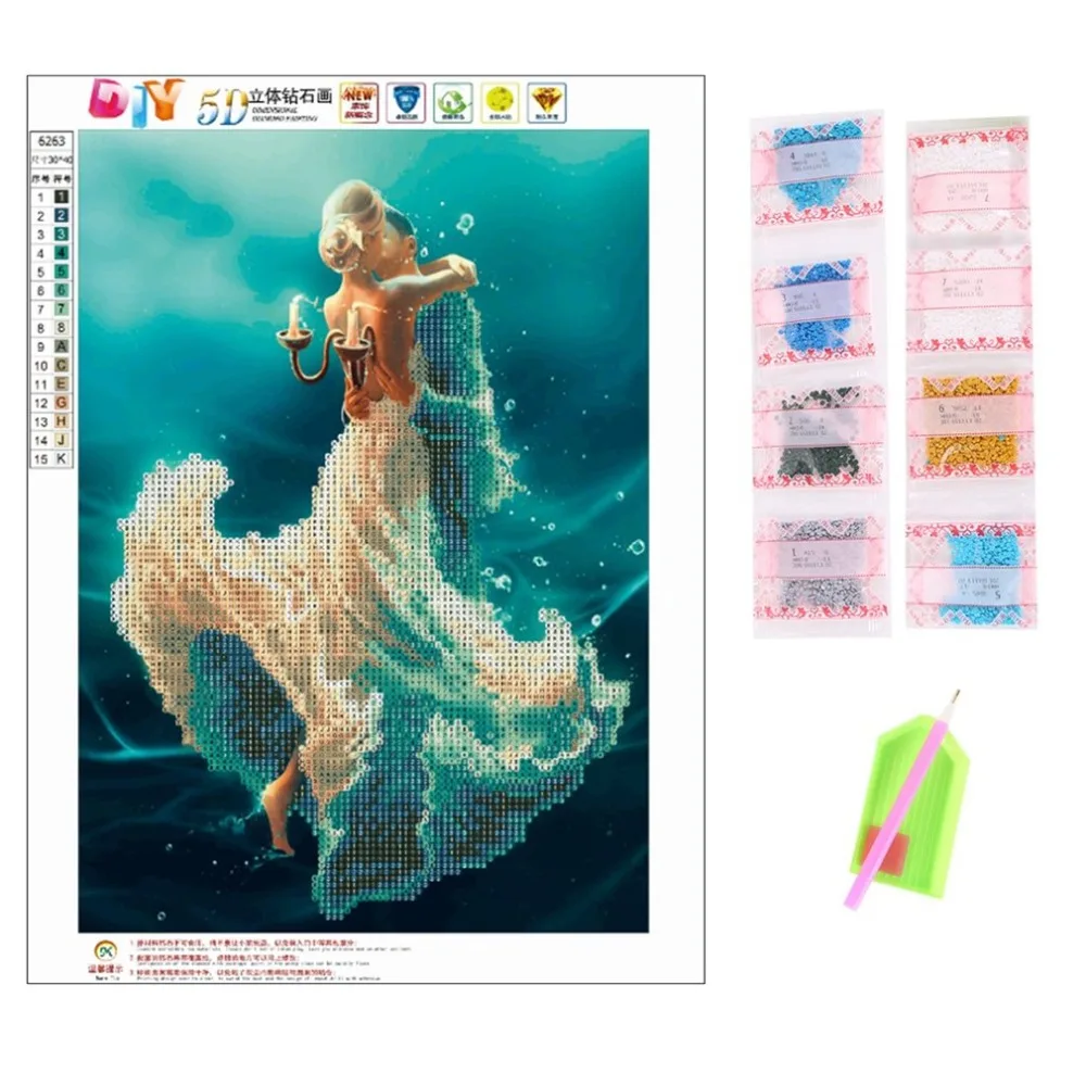 

30cm*40cm Lover Dancer Art Painting Resin Diamond Painting Unfinished Embroidery Home Decoration DIY Handmade Cross Stitch