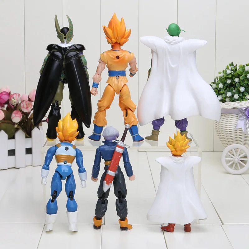 Dragon Ball Z Joint Movable Vegeta Piccolo Son Gohan Son Goku Trunks Gogeta PVC Action Figure Toys