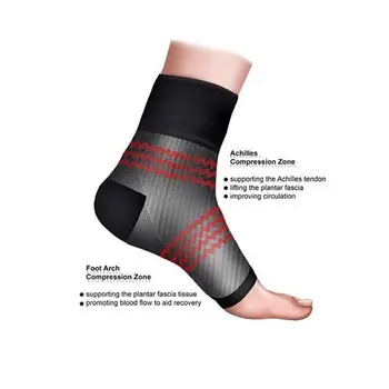 1Pcs 3D Compressie Nylon Enkel Ondersteuning Protector Voetbal Basketbal Enkelbrace Beschermende Tobillera Deportiva