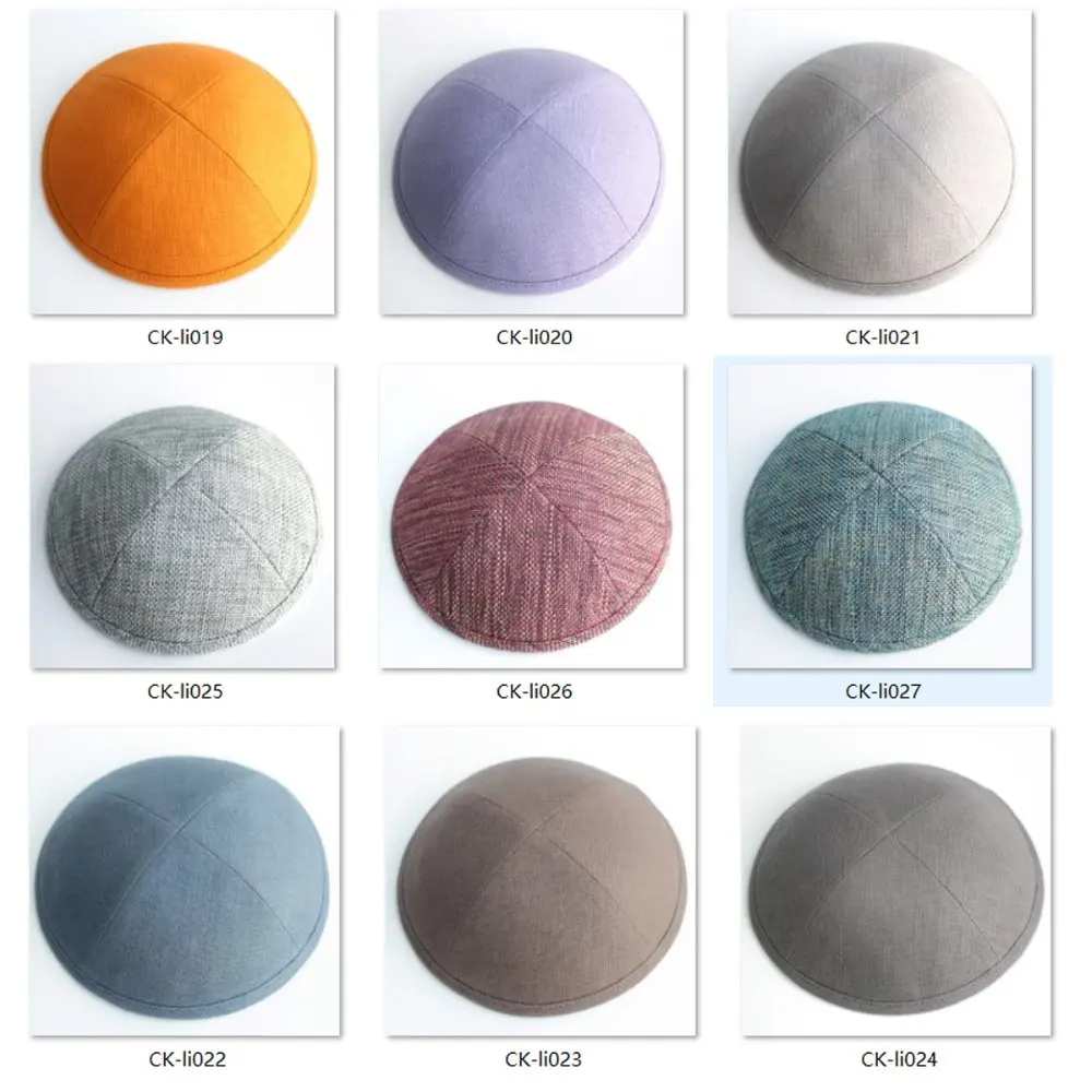 Разные цвета Льняной киппот иудейский Yarmulke Kippah kippot 17 см|jewish yarmulke|jewish kippotkippah yarmulke |