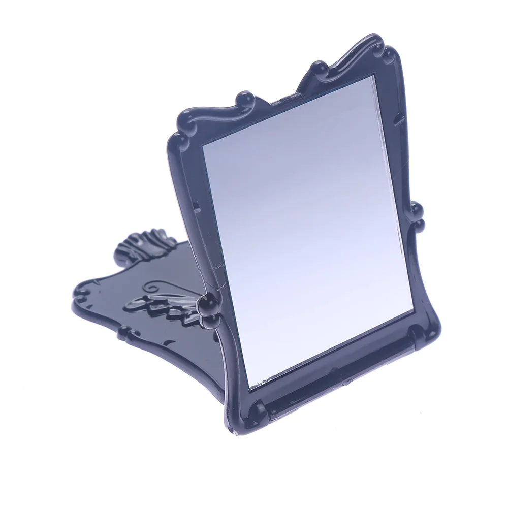 

black butterfly rose Makeup Mirrors women Cosmetic elegant Compact rectangle makeup Mirror 7.8cm*6.5cm
