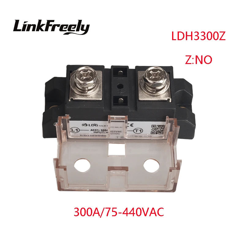

LDH3300Z 300A High Power Single 1 Phase AC Solid State Relay Output 75-480VAC Input 5V 12V 24V 32V DC SSR Voltage Relay Board