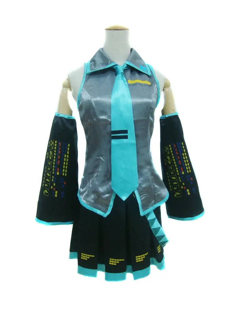 

High Quality 120cm long Aquamarine wig VOCALOID Cosplay Wig Hatsune Miku Costume Sets Play Wigs Halloween party Anime Game Hair