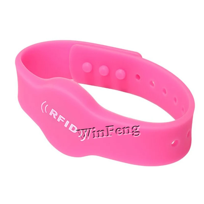 100Pcs/Lot Resuable 125KHZ ID Silicon Bracelet China Suppliers TK4100 Smart Tag RFID Silicon Wristband For Swimming Pool