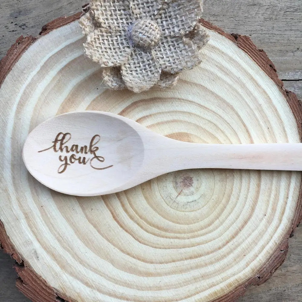 

Personalized engraved Logo name Advertising promotion Bride Groom name date Wooden Spoon Wedding Gifts table decoration