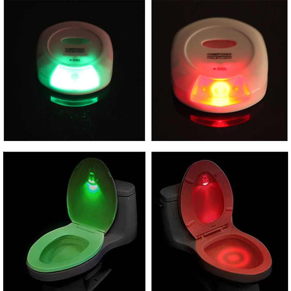 Bathroom Home LED Automatic Toilet Light Sensor Night Motion Light