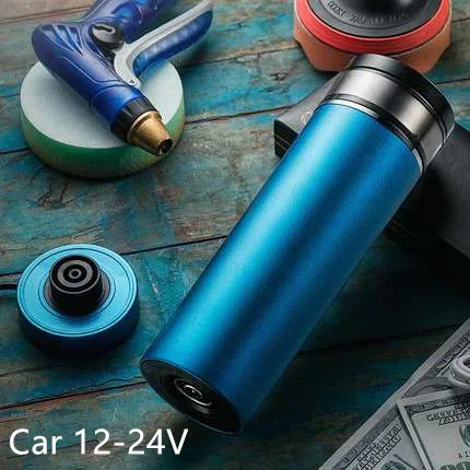 blue 12-24V Портативный 350 мл автомобильный Автомобильный Подогреватель, регулируемая температура, автомобильная кружка для кипячения, электрический чайник, автомобильный термос для кипячения - Цвет: blue 12-24V