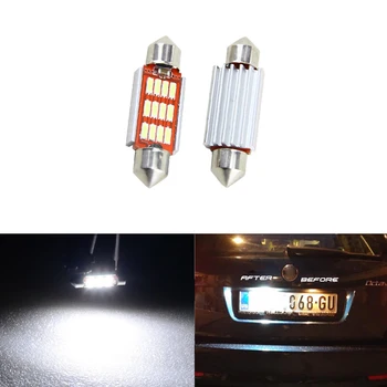 

CAN-bus Error Free 36MM 6418 Festoon Bulbs 4014 SMD Led Number License Plate Light For Skoda Octavia Superb White Bulb