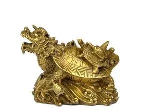 

Pure dragon turtle turtle lucky lilliputian anti leading turtle home accessories bronze Pure Copper Brass Art Decorative home