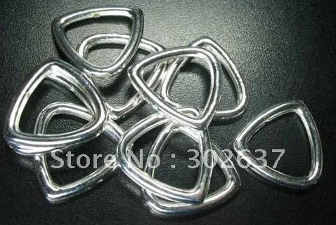 FREE SHIPPING 200 pcs Silver plated triangle bead frame A5143SP | Украшения и аксессуары