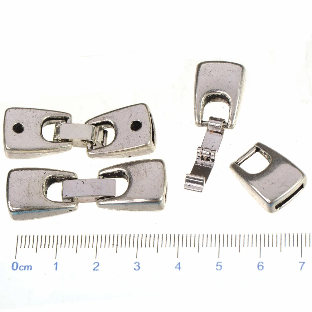 

accessories for jewelry toggles hooks diy cords bracelets clasps hand making retro silver 9mm flat big hole fashion 39*13mm 7pcs