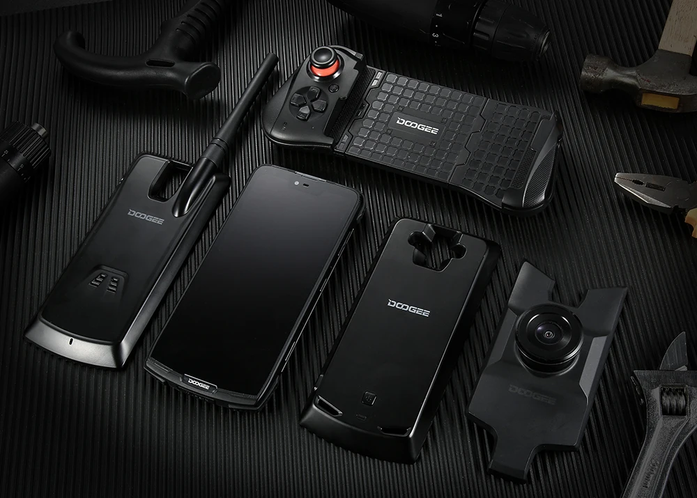 IP68/IP69K DOOGEE S90 модульный прочный мобильный телефон 6,18 дюймов дисплей 5050 мАч Helio P60 Восьмиядерный 6 ГБ 128 ГБ Android 8,1 16,0 M Cam