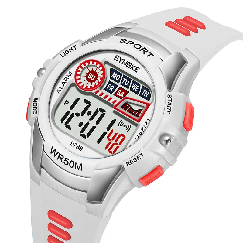 

1 Pcs Children Kids Student Digital Electronic Watch Waterproof Round Dial Adjustable Strap TC21