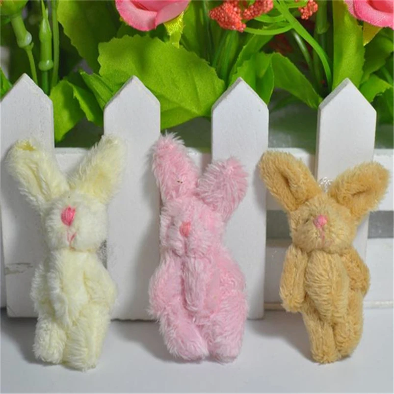 50pcs/lot Cute Mini Rabbit Plush Toys Kids Soft Toys Children Stuffed