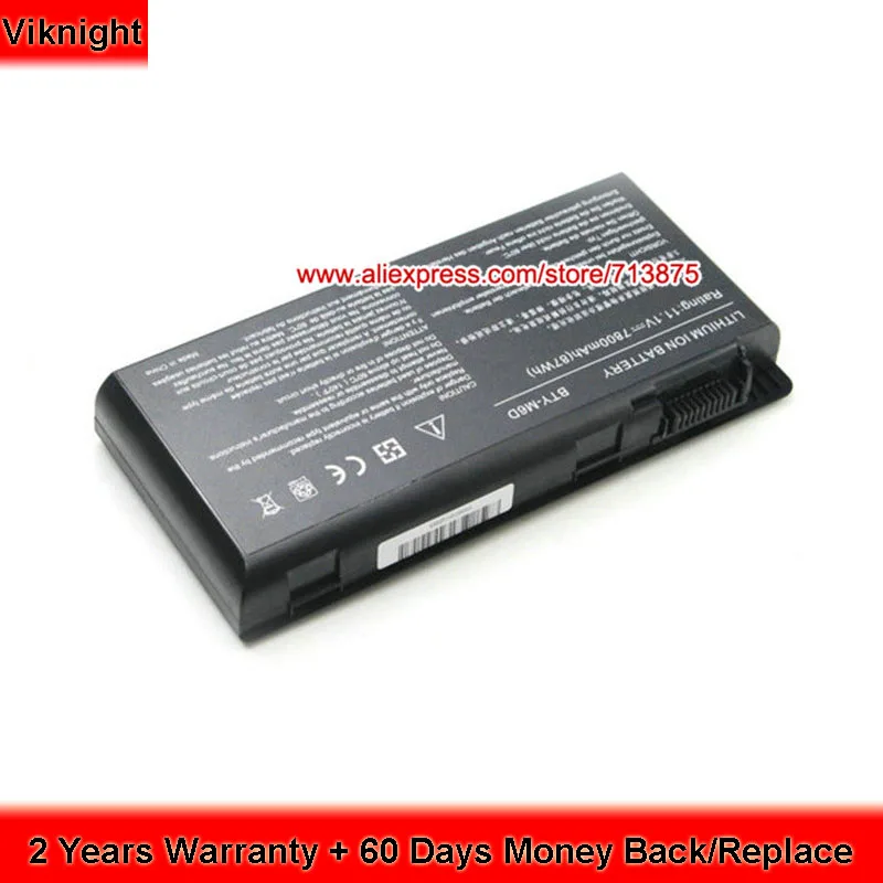 Viknight BTY-M6D 7800mAh (6600mAh)