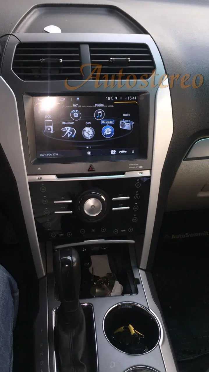 9 дюймов Двойная система Andriod S160 четырехъядерный автомобильный dvd-плеер gps навигация головное устройство для Ford Explorer 2011 2012 2013 16